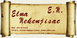 Elma Mekenjišac vizit kartica